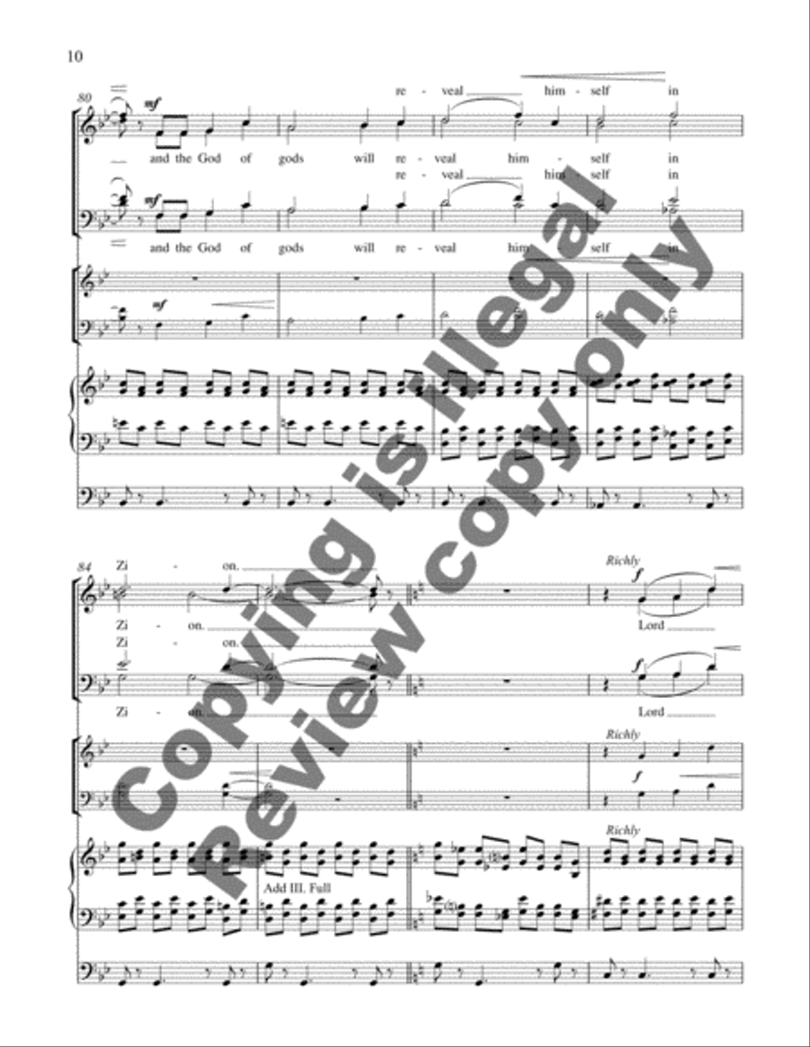 How Dear to Me 4-Part scores gallery preview page 6