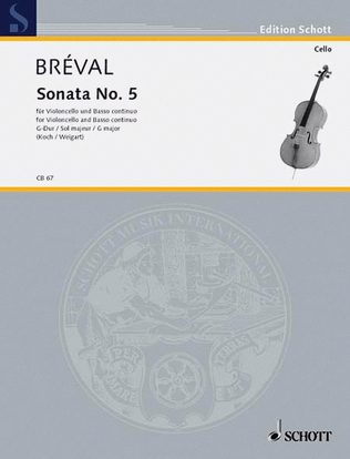 Book cover for Sonata No. 5 in G Major