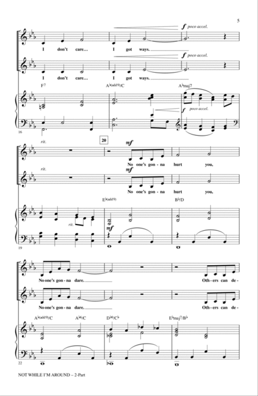 Not While I'm Around (from Sweeney Todd) (arr. Mark Brymer) 2-Part scores gallery preview page 3