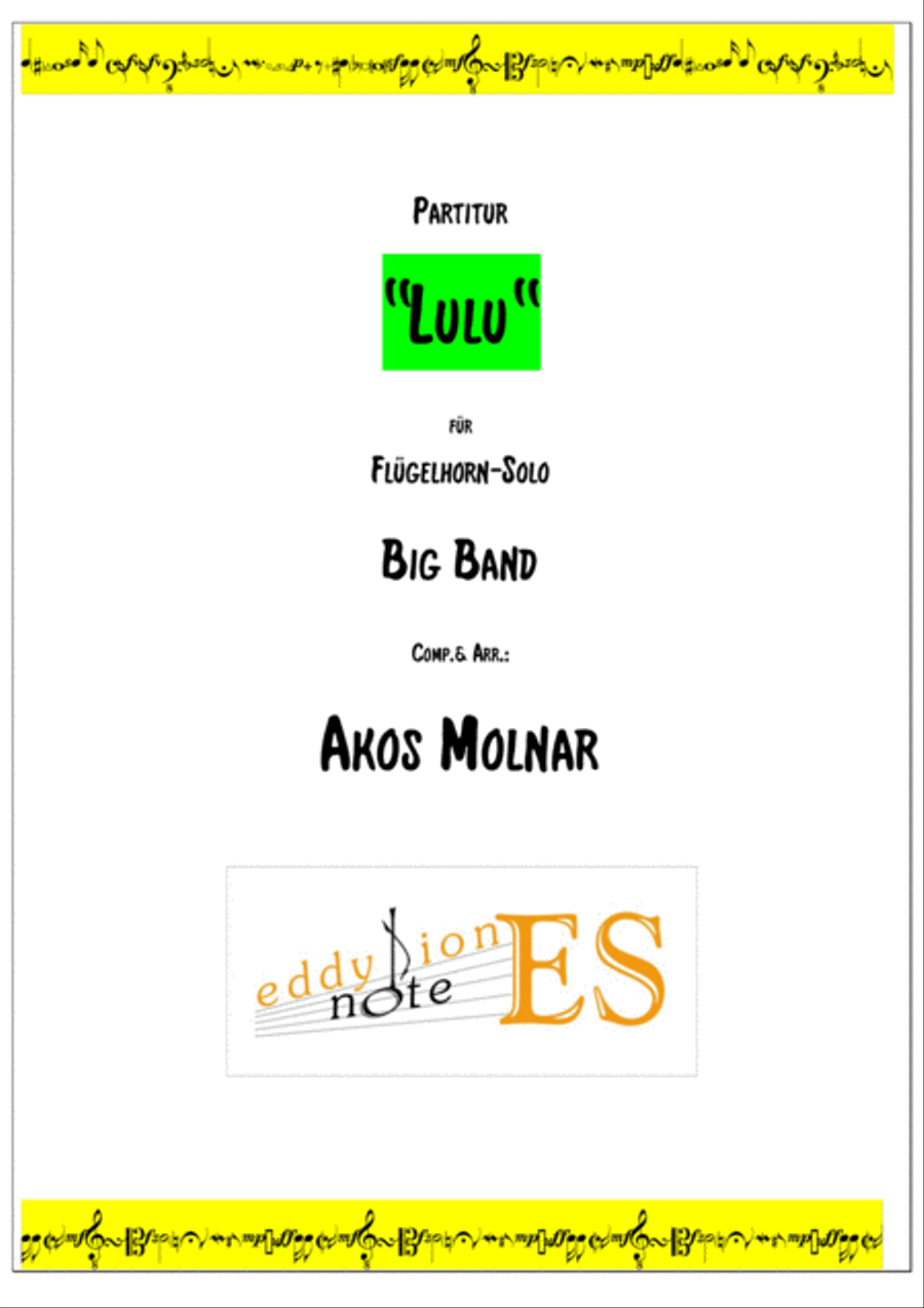 Lulu, Solo for Flugelhorn and Big Band Jazz Ensemble scores gallery preview page 1