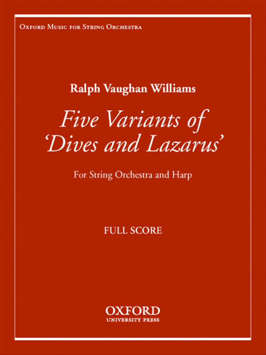 Five Variants on 'Dives and Lazarus' String Orchestra scores gallery preview page 1