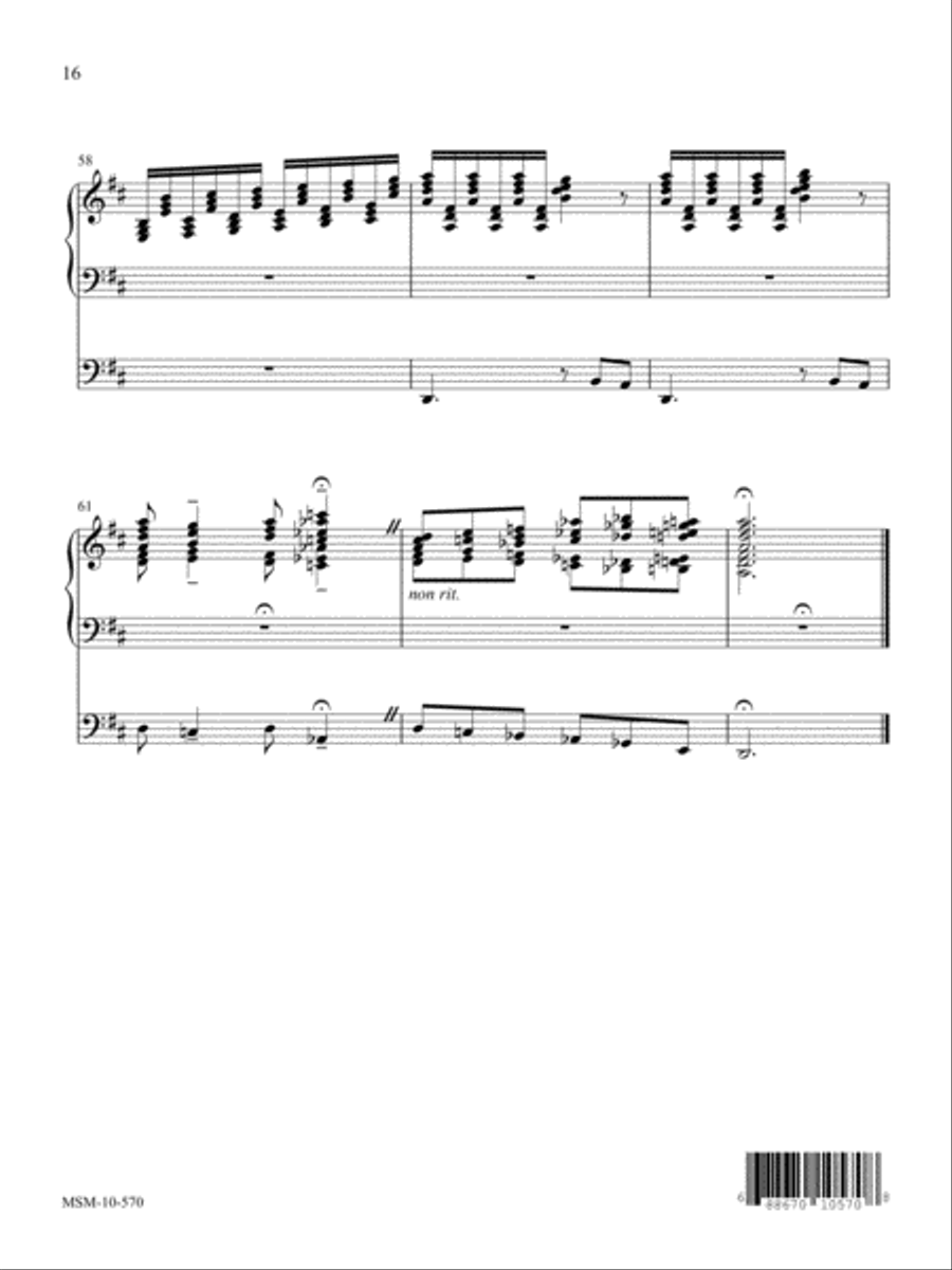 Variations on Jesus Shall Reign (Duke Street) Organ scores gallery preview page 7