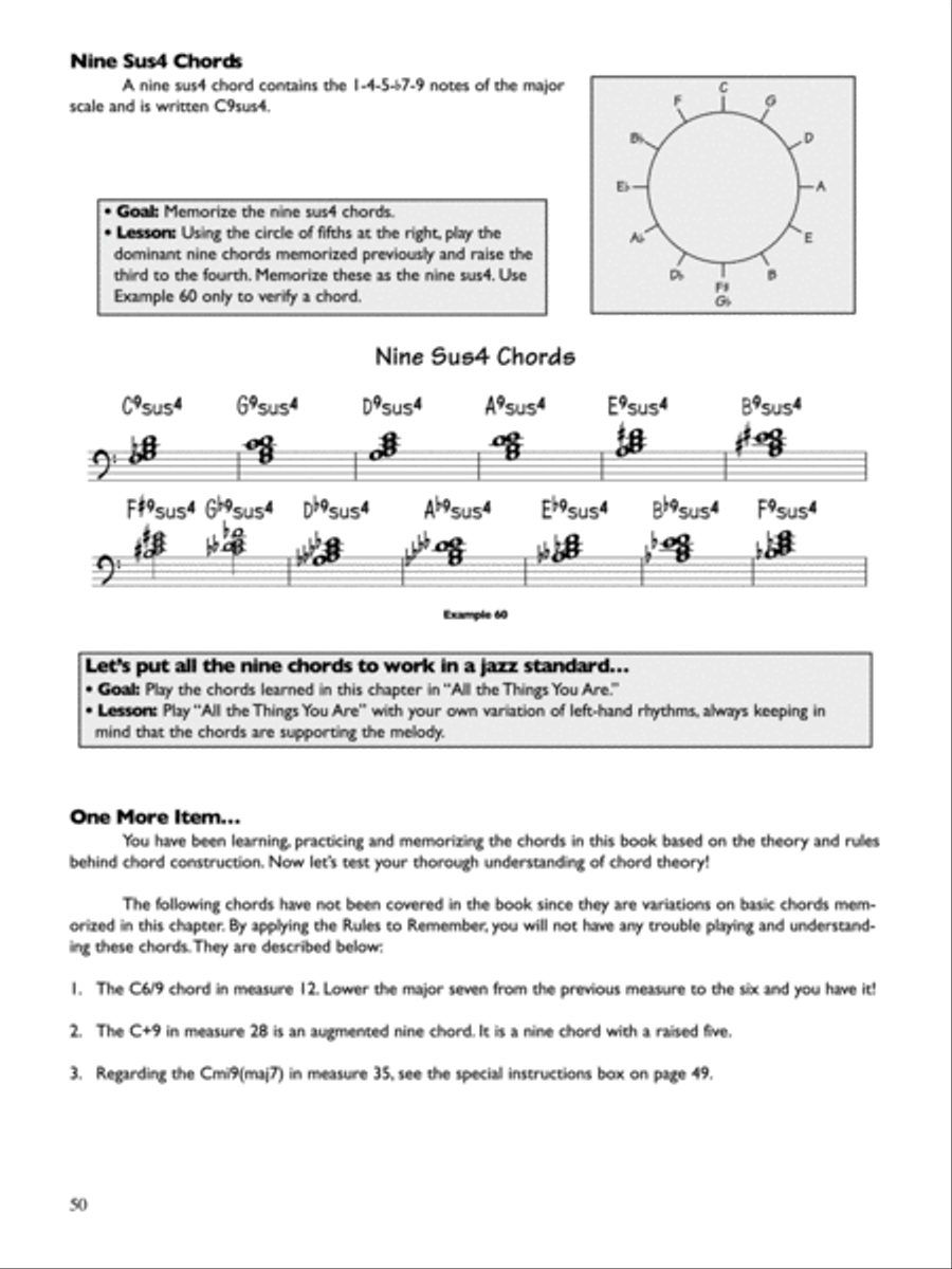 The Jazz Pianist: Left Hand Voicings and Chord Theory Piano Method scores gallery preview page 5