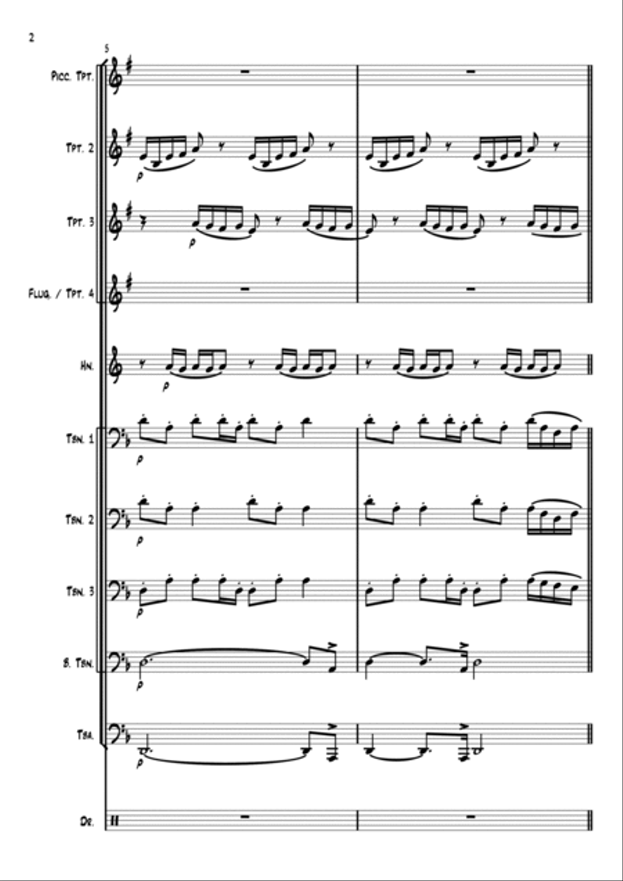 The Lonely Shepherd Brass Ensemble scores gallery preview page 2