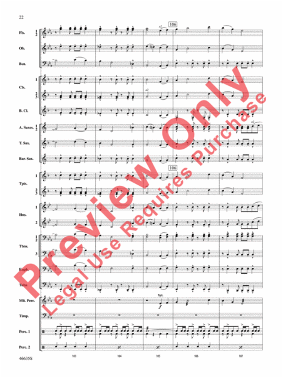 Best of the West! Concert Band scores gallery preview page 23