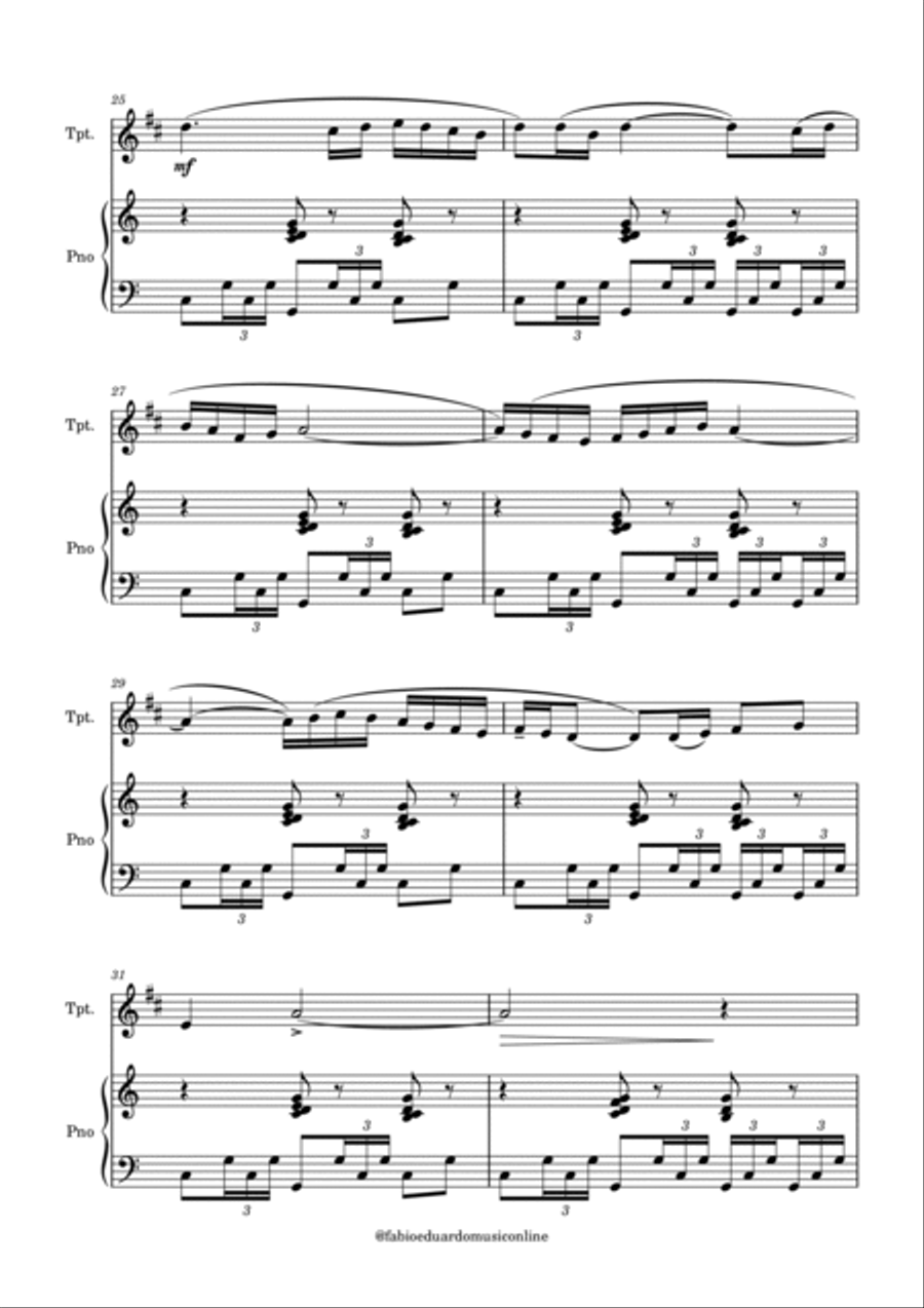 Bolero (Ravel) B-Flat Trumpet scores gallery preview page 4
