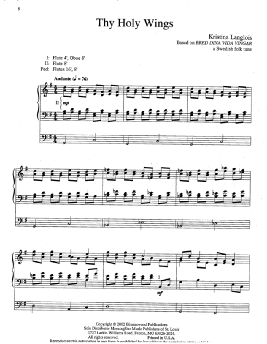 Morning Has Broken Morning Has Broken Organ scores gallery preview page 4