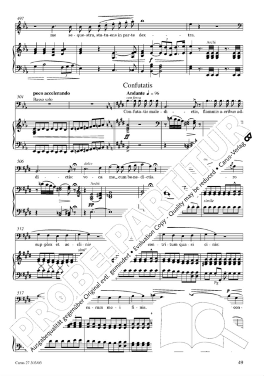 Messa da Requiem 4-Part scores gallery preview page 50