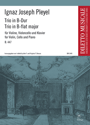 Book cover for Trio in B-Dur B.447