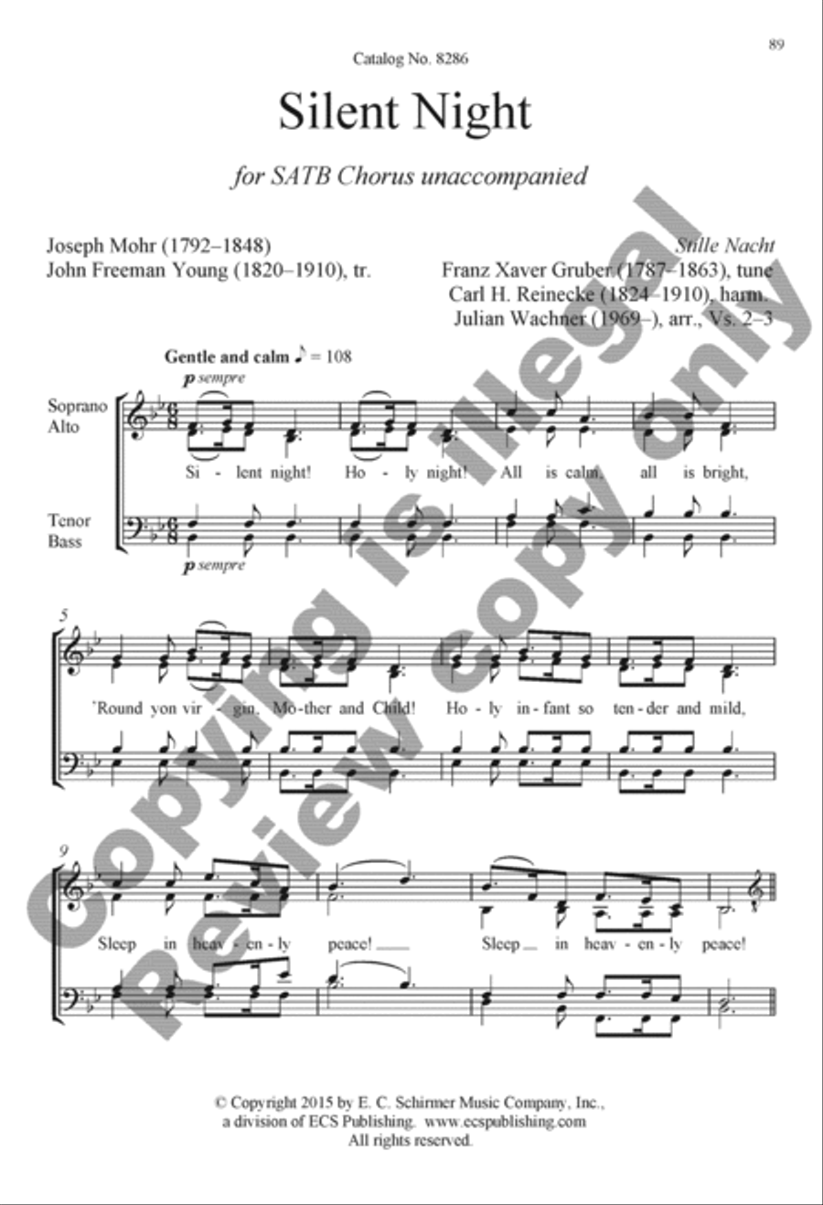 The Snow Lay On the Ground: Nine Festive Carol Settings 4-Part scores gallery preview page 45