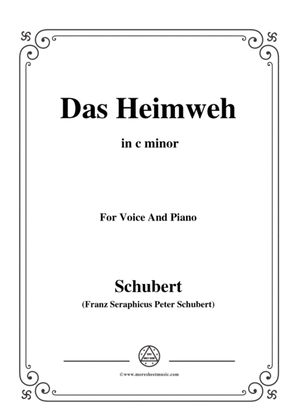 Schubert-Das Heimweh,Op.79 No.1,in c minor,for voice and piano