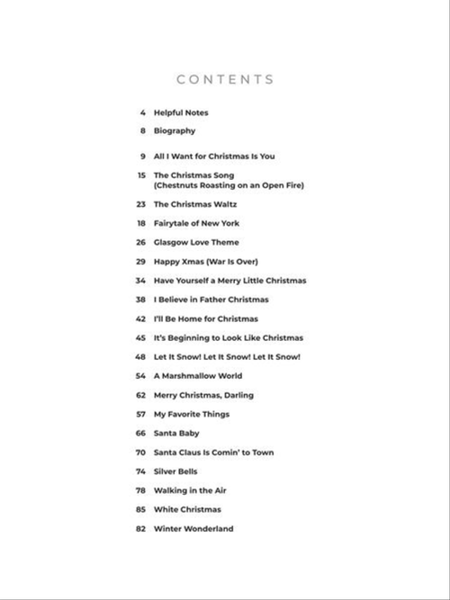 Christmas Songs for Solo Classical Guitar Acoustic Guitar scores gallery preview page 4