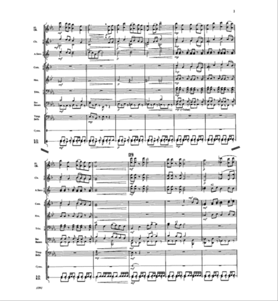 Crystal City Overture Concert Band scores gallery preview page 4