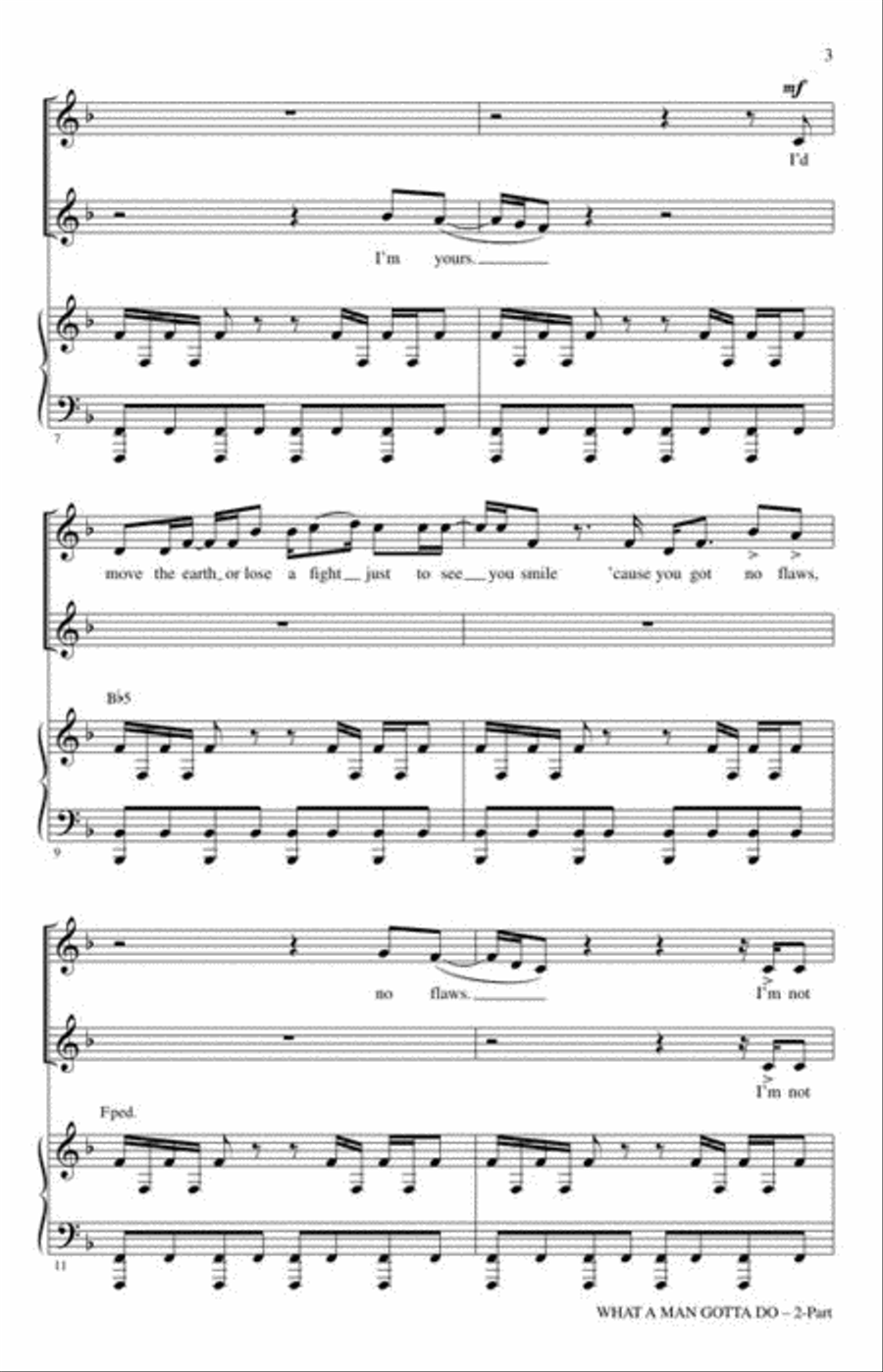 What a Man Gotta Do 2-Part scores gallery preview page 4