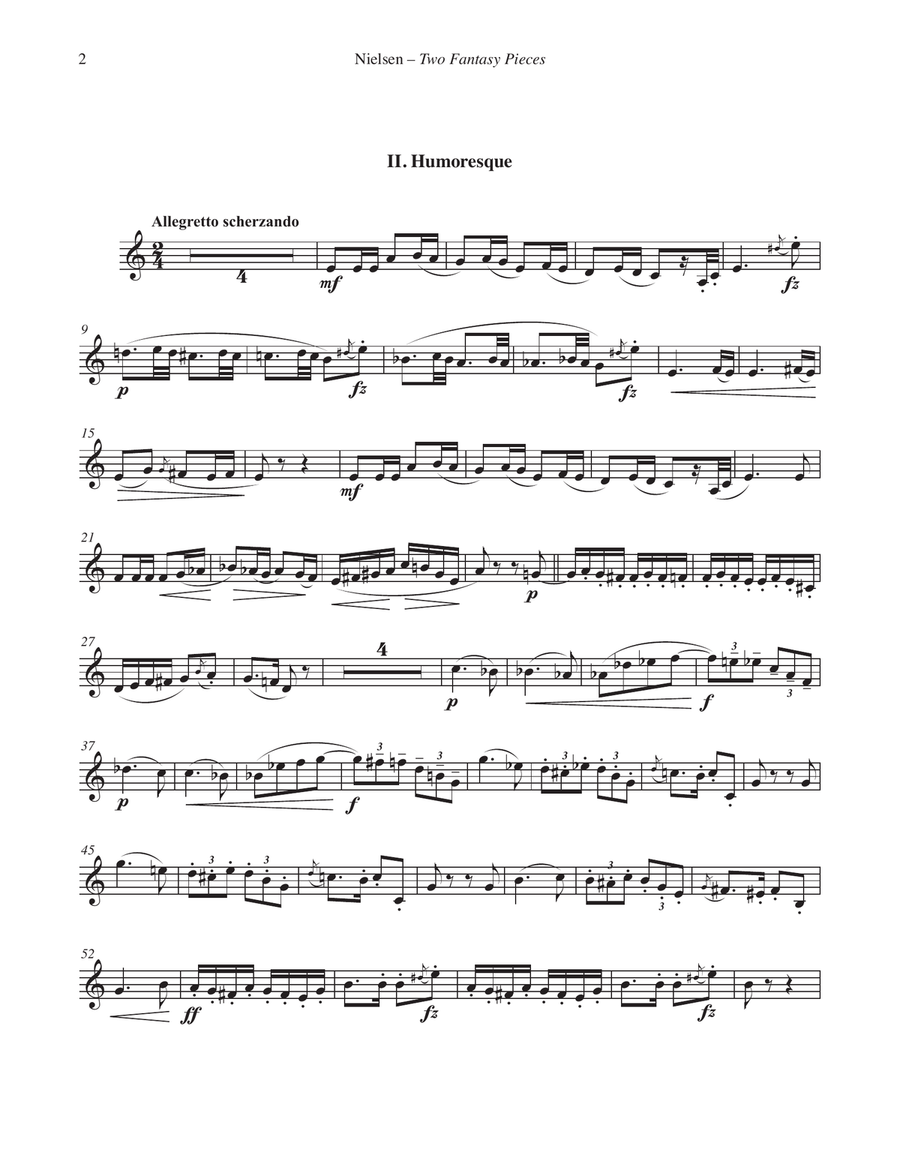 Two Fantasy Pieces, Op. 2 for Horn and Piano Piano scores gallery preview page 2