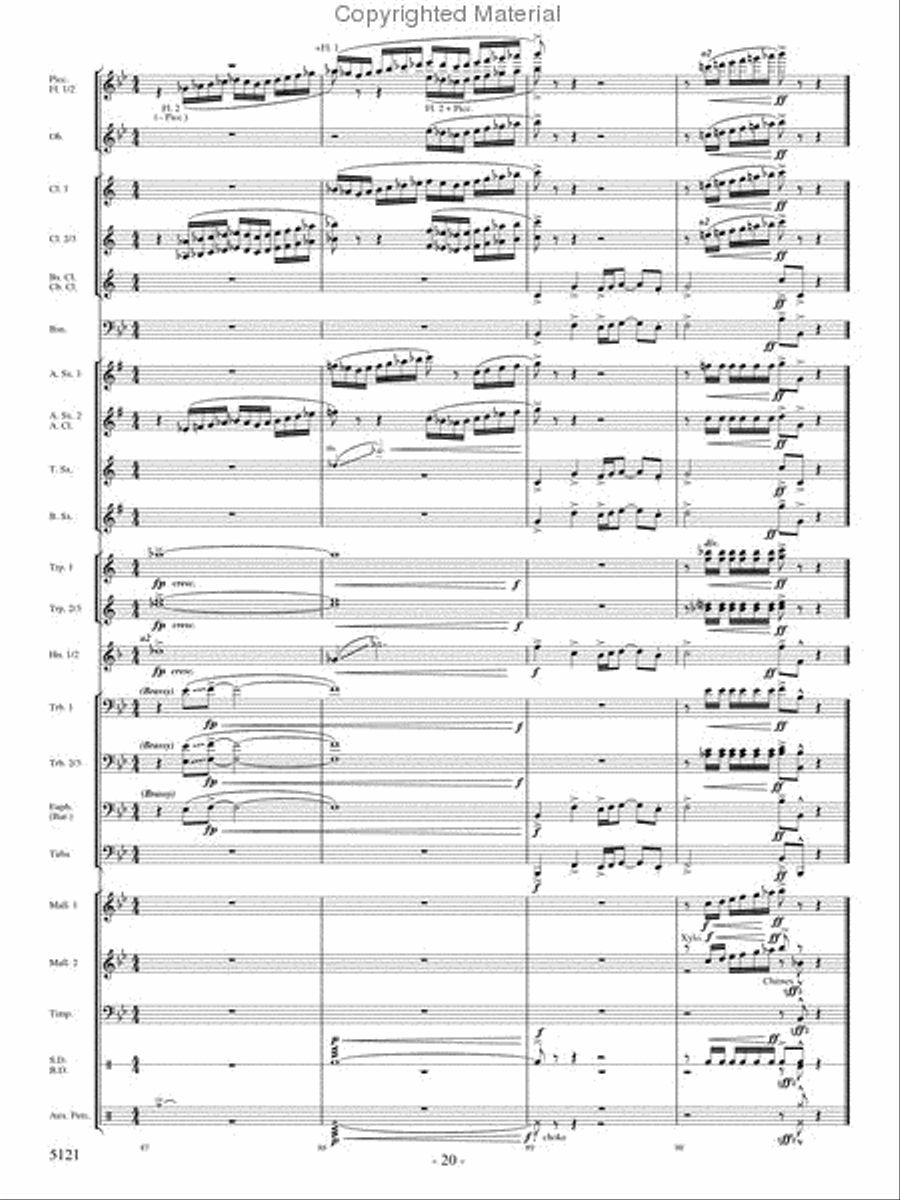 Rise of the Firebird Concert Band scores gallery preview page 19