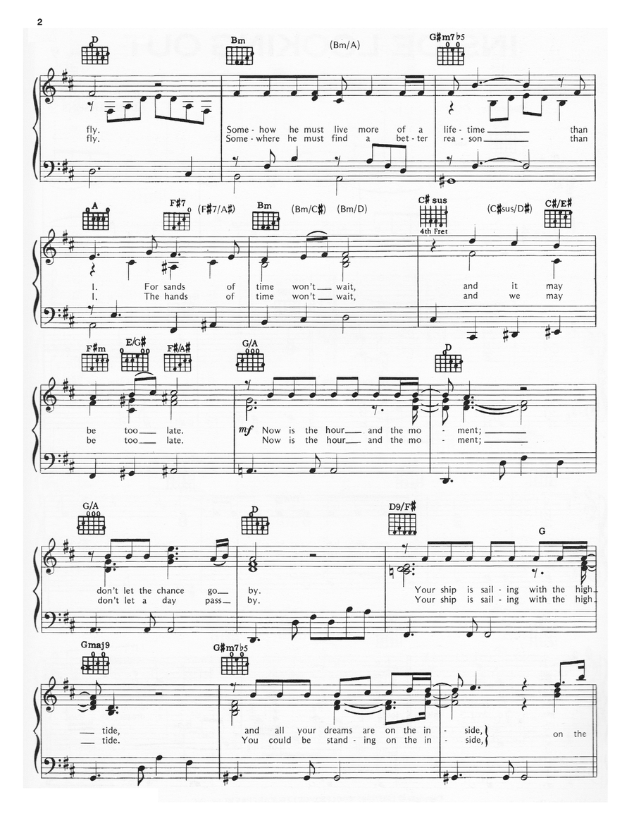 Inside Looking Out Acoustic Guitar scores gallery preview page 2