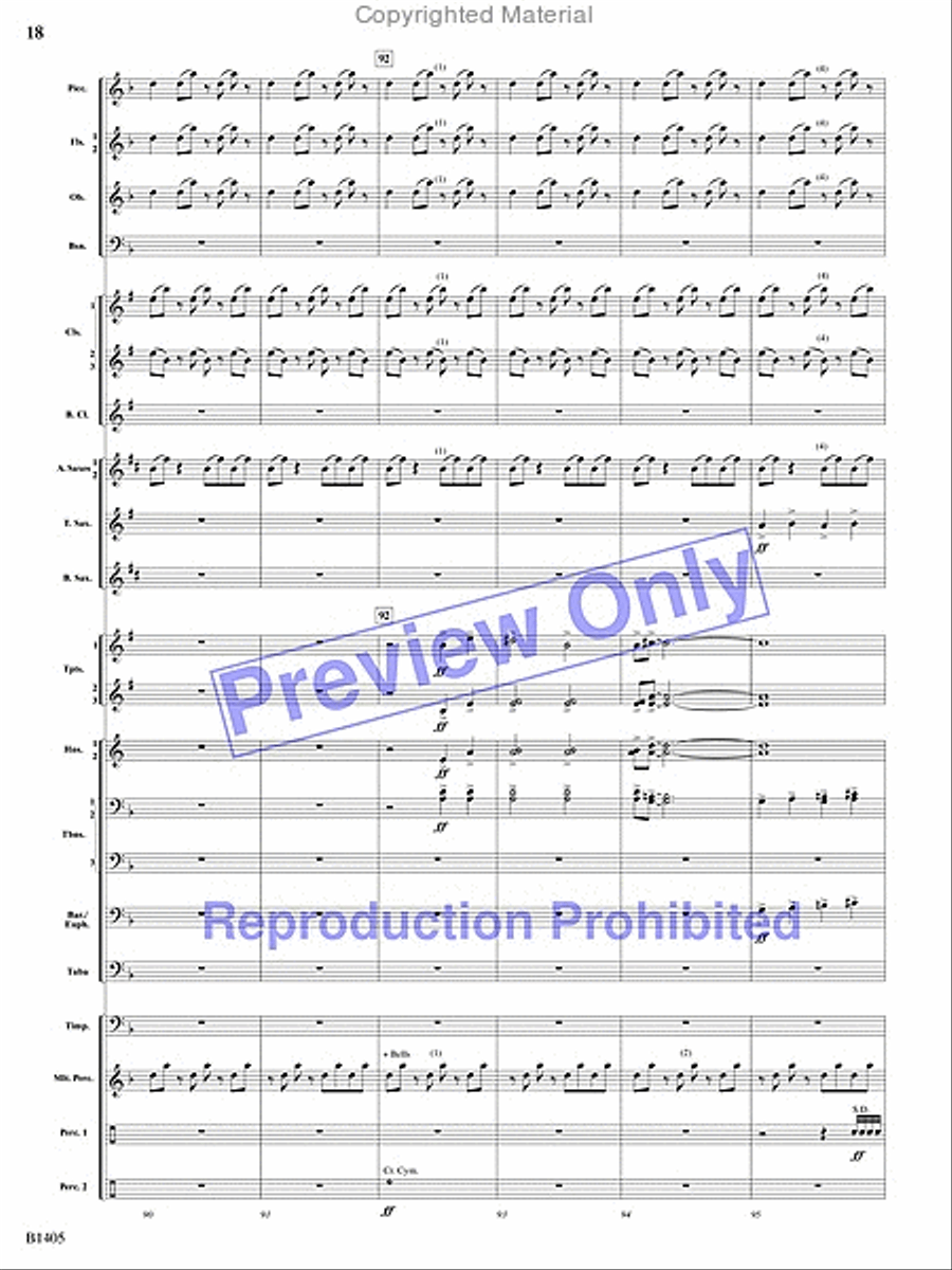 Reverberations Concert Band scores gallery preview page 17