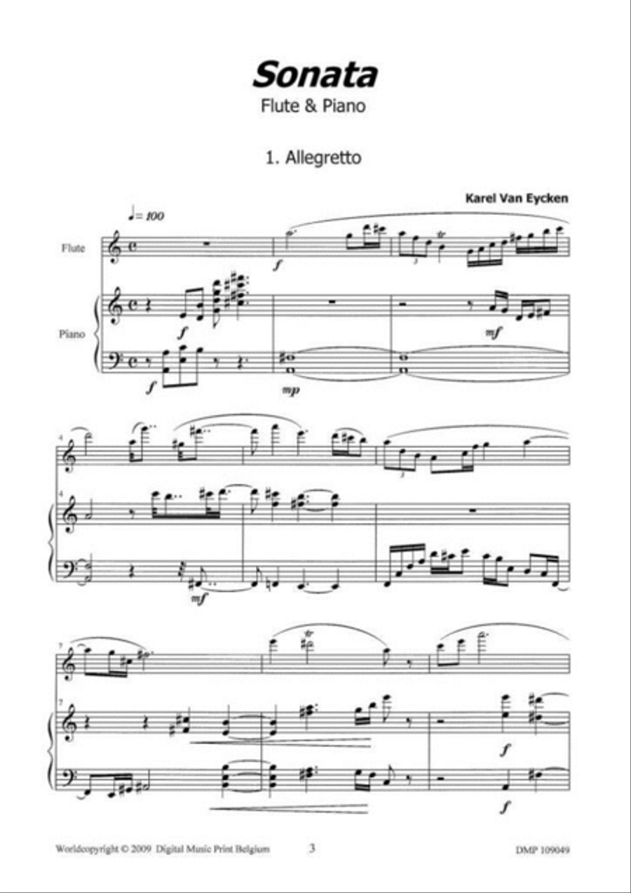 Sonate Sonate Flute Solo scores gallery preview page 2