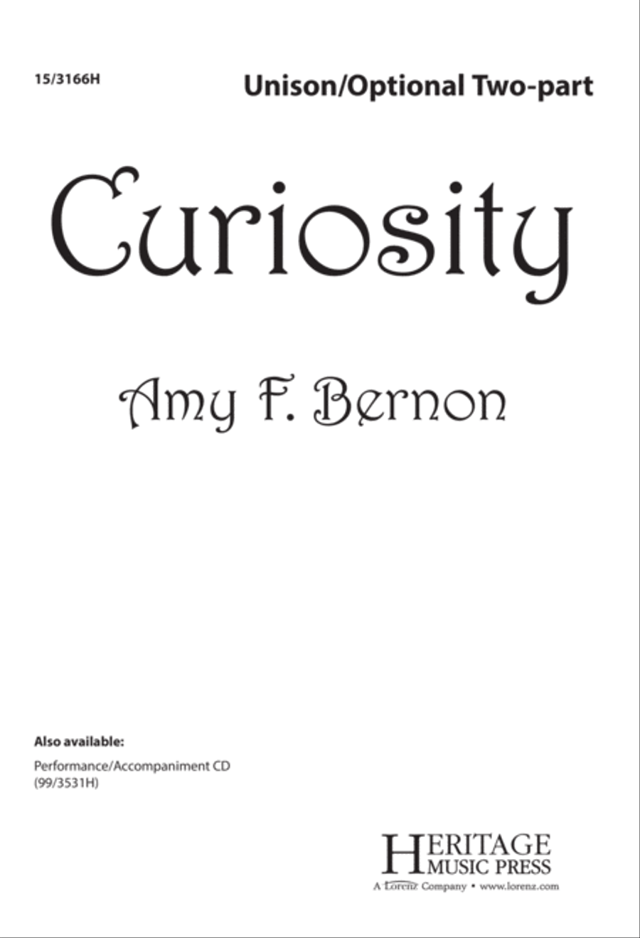 Curiosity Unison Choir scores gallery preview page 1