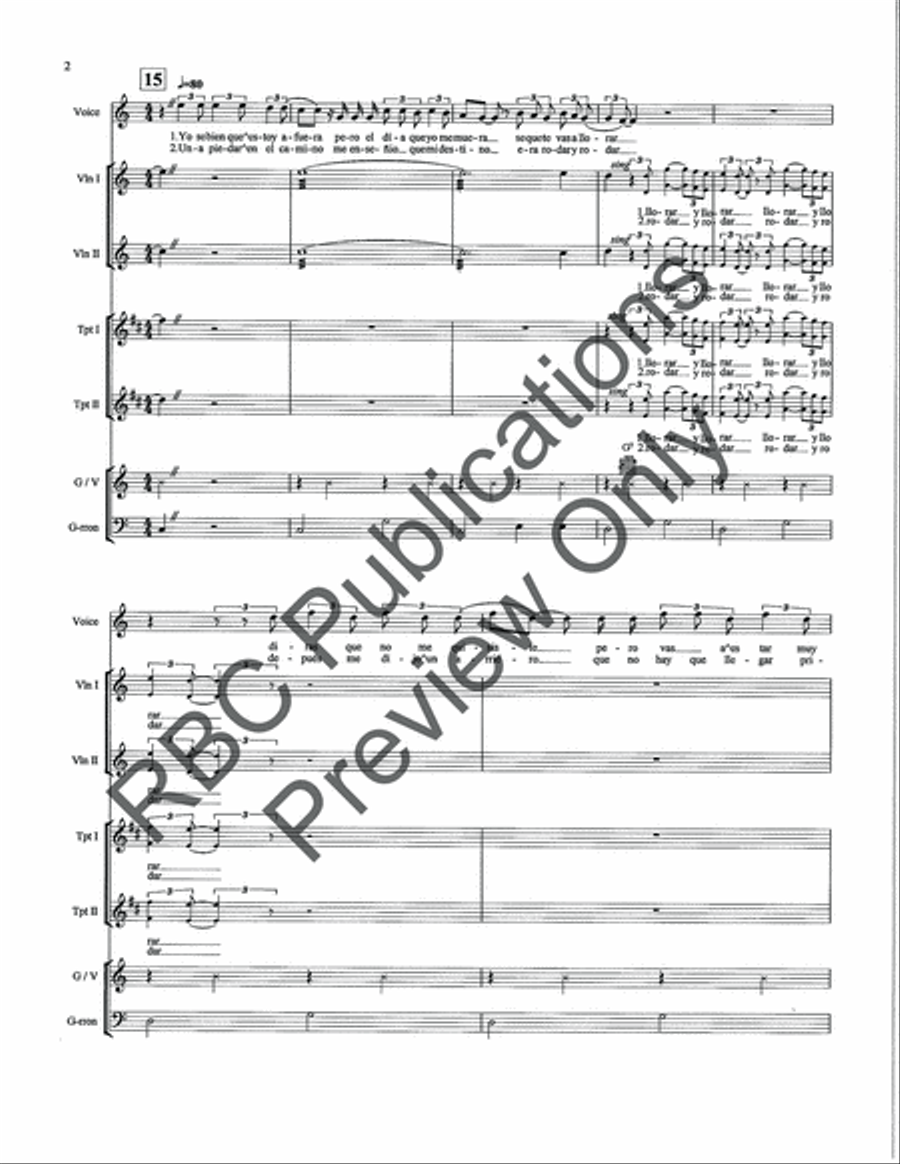 El Rey (Score) Voice scores gallery preview page 4
