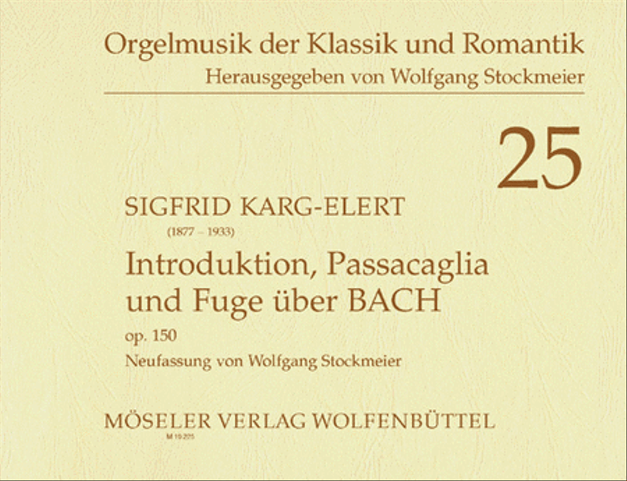 Introduktion, Passacaglia und Fuge uber B-A-C-H op. 150 Organ scores gallery preview page 1