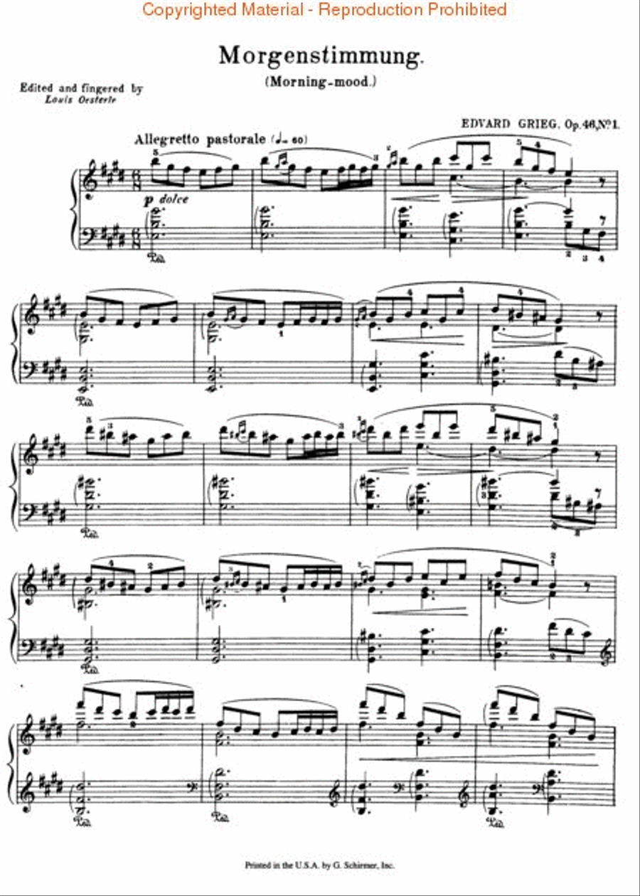 “Peer Gynt” Suite (Complete) Piano Solo scores gallery preview page 3