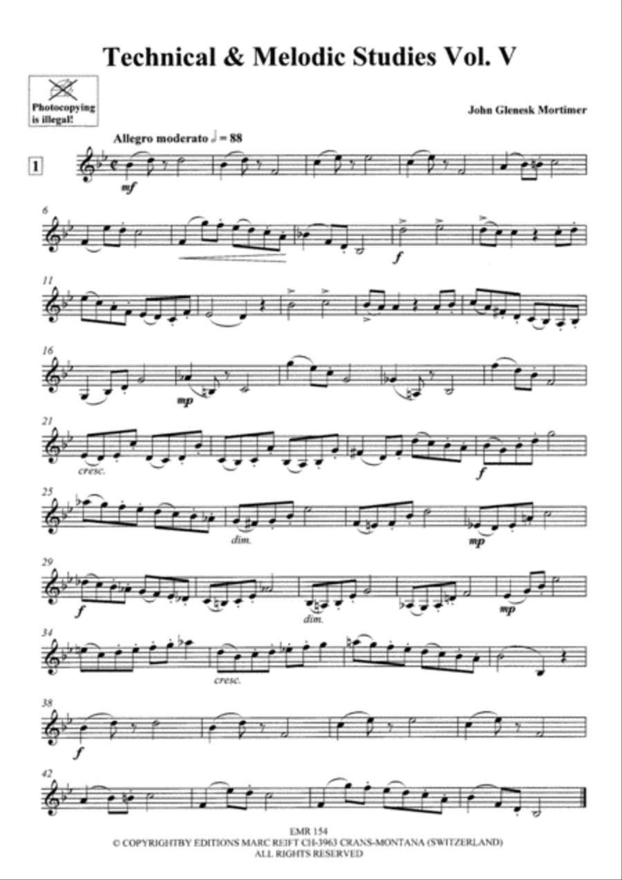 Technical & Melodic Studies Vol. 5 Trumpet scores gallery preview page 3