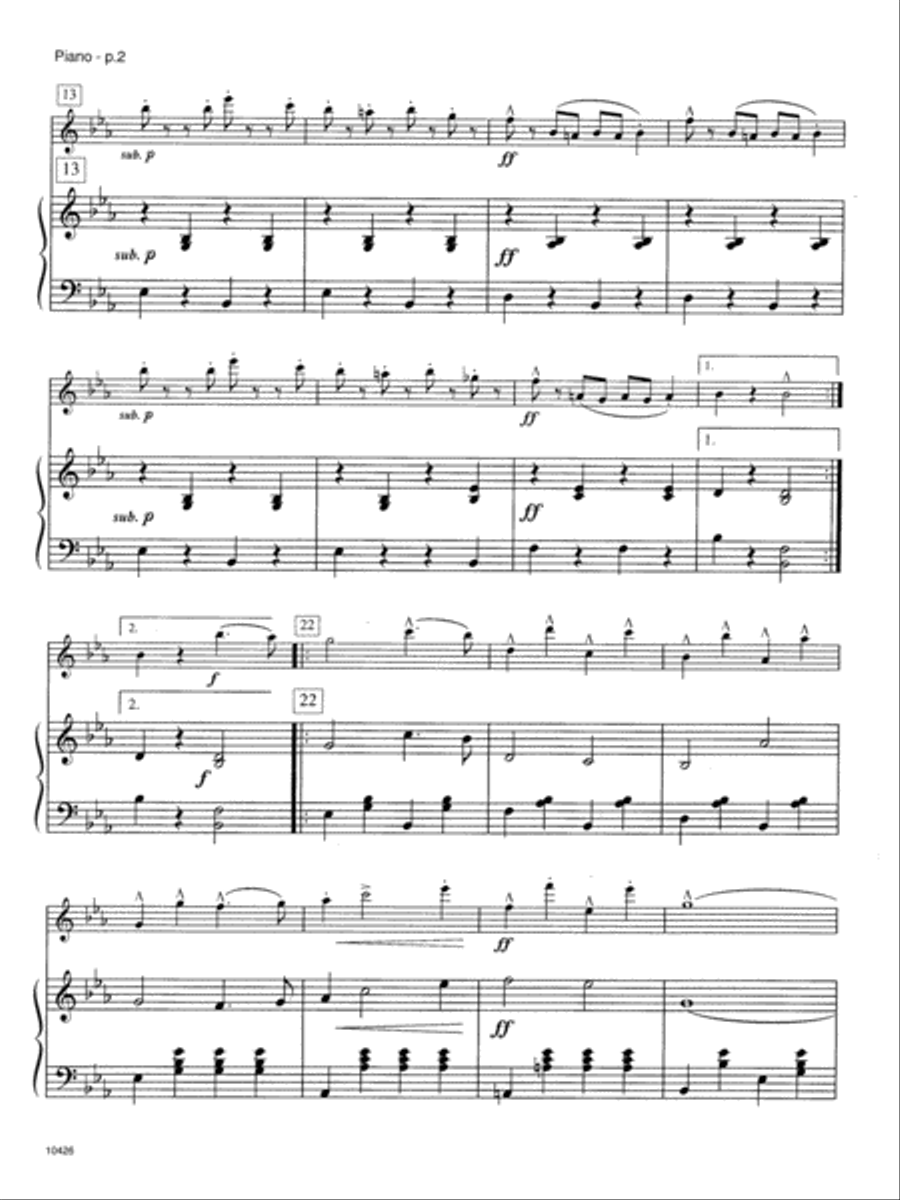 Stars And Stripes Forever, The Piccolo scores gallery preview page 3