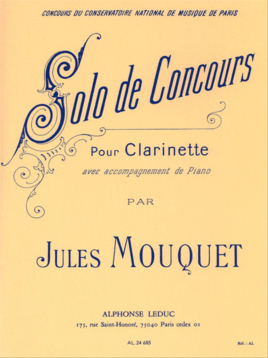 Solo De Concours (clarinet & Piano)