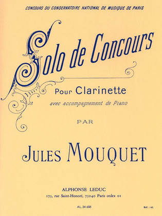Solo De Concours (clarinet & Piano)