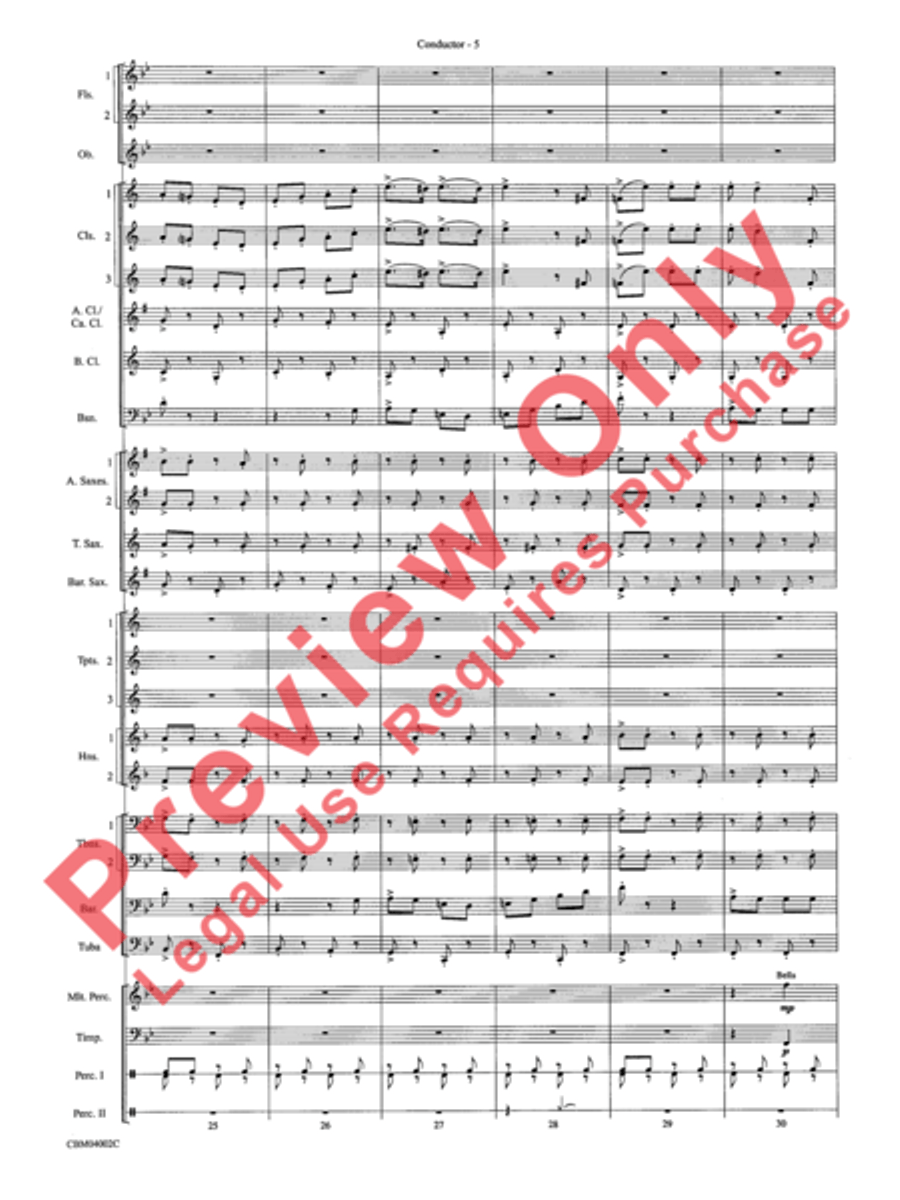 The Dam Busters Concert March Concert Band scores gallery preview page 8