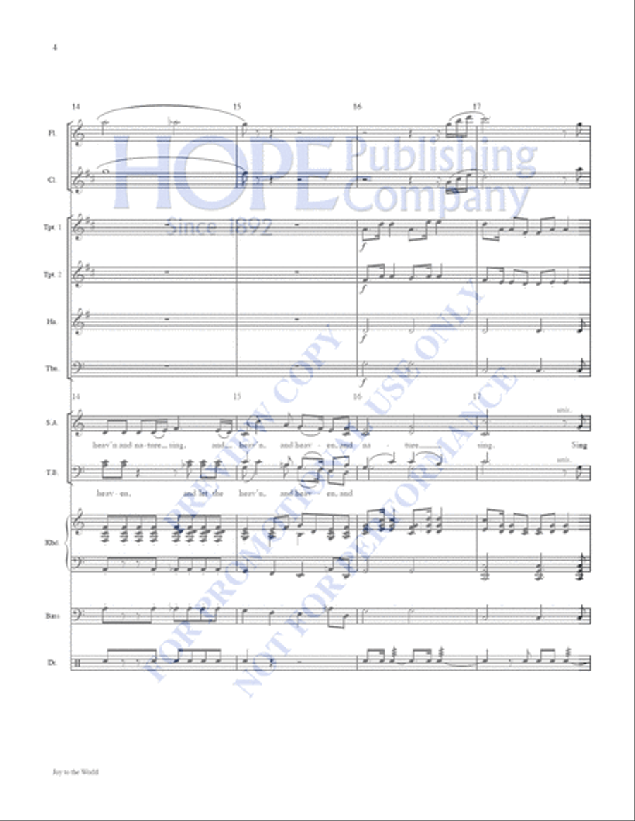 Joy to the World: A Celebration of Carols Clarinet scores gallery preview page 5