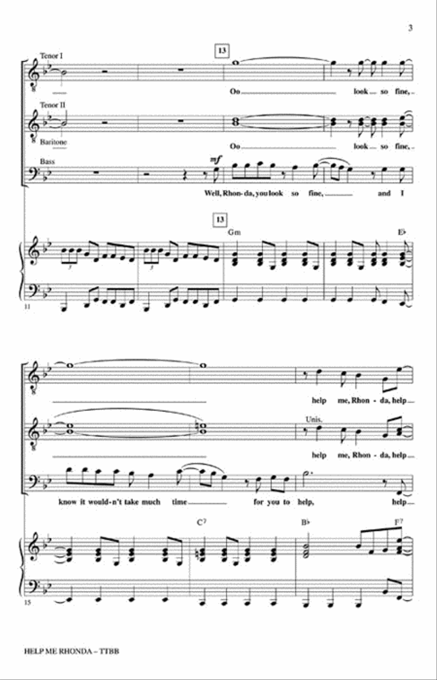 <br>Sheet music extract