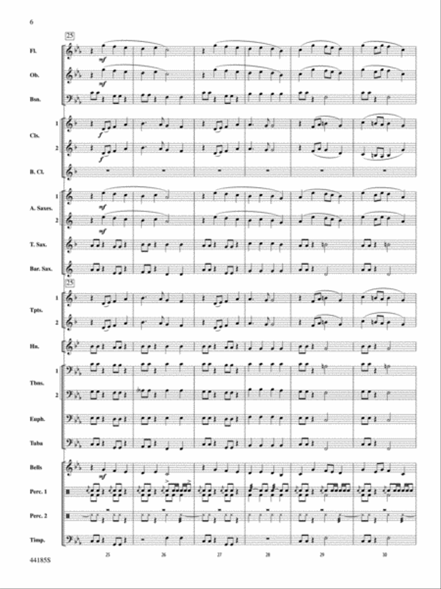 Mill Mountain Vistas: Score Concert Band scores gallery preview page 6