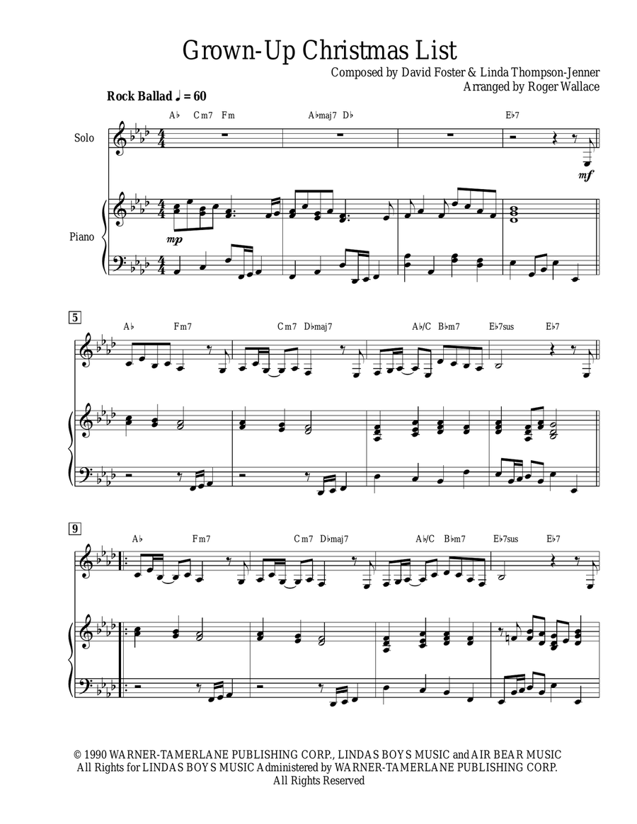 Grown-Up Christmas List Bassoon scores gallery preview page 3