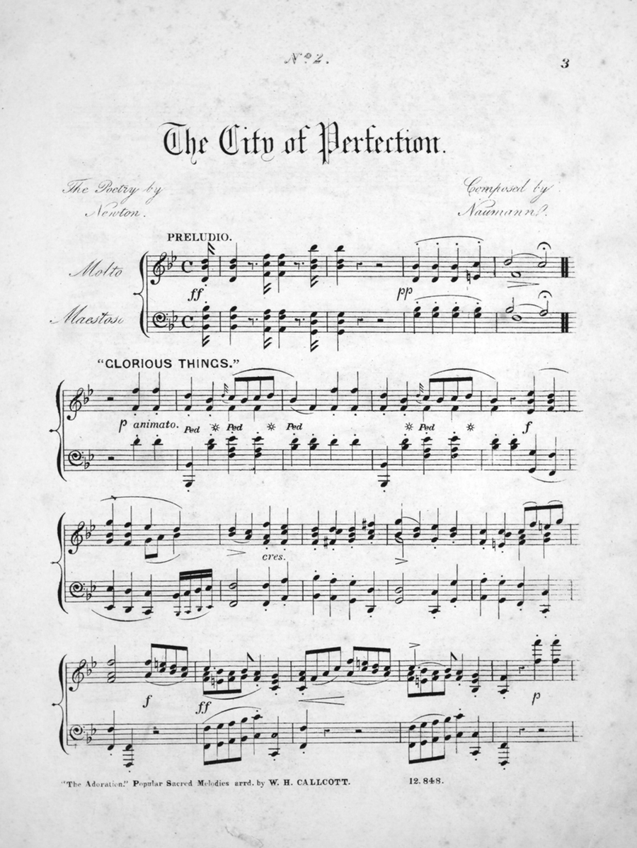 (No.1) Lord of all Power and Might; (No.2) The City of Perfection; (No.3) The Dying Christian to his Soul Piano Solo - Digital Sheet Music page 4