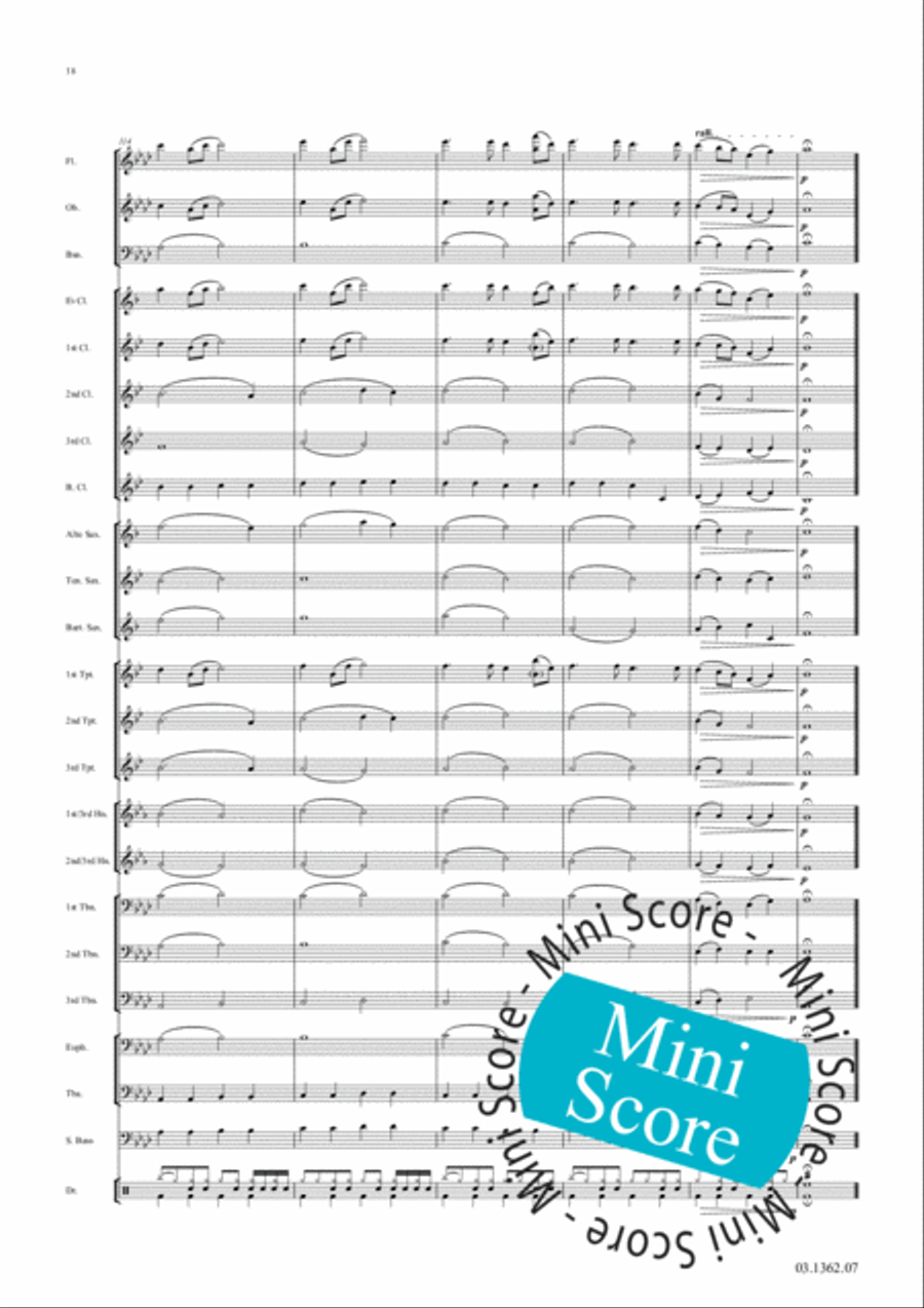 Fascinating Drums / Pavane In Blue Concert Band scores gallery preview page 24