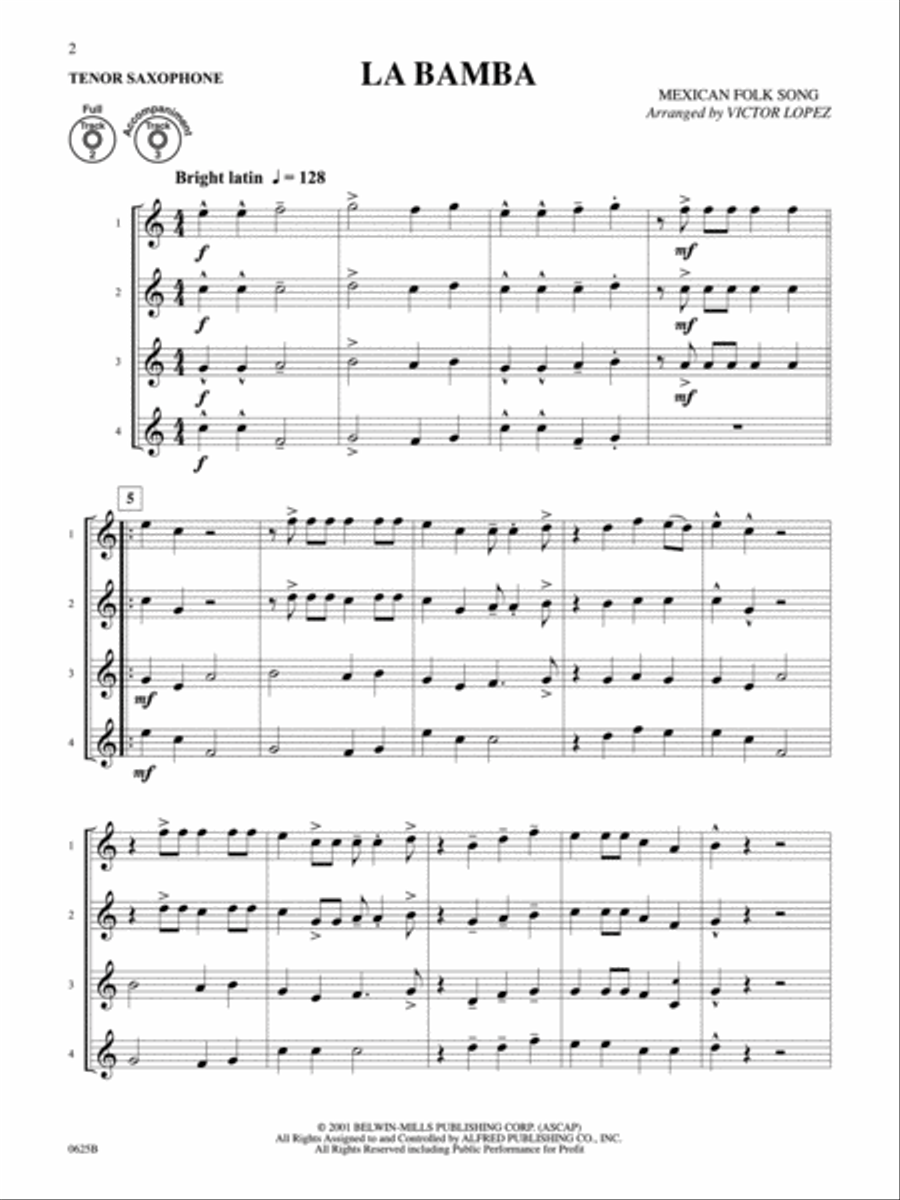 Flex-Ability Pops -- Solo-Duet-Trio-Quartet with Optional Accompaniment Small Ensemble scores gallery preview page 2