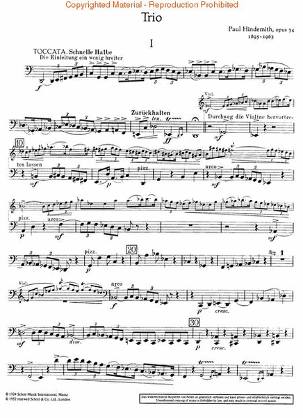 String Trio No. 1, Op. 34