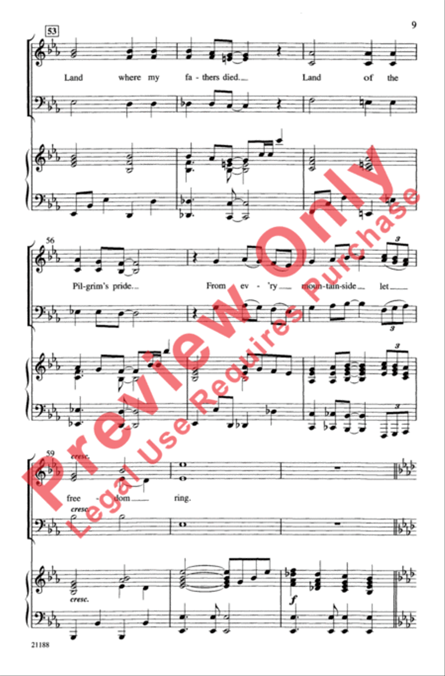 United We Stand (An American Medley) 3-Part scores gallery preview page 8