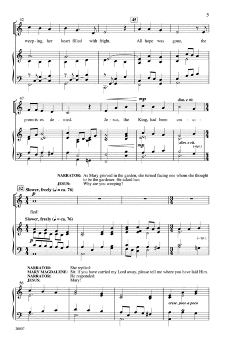 He Is Risen! 4-Part scores gallery preview page 4