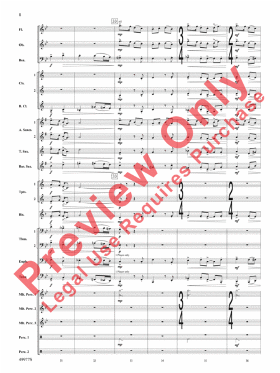 Tha Mi Sgìth Concert Band scores gallery preview page 9