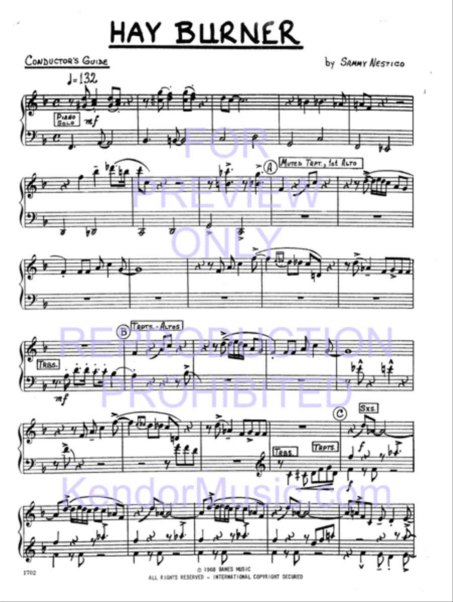 Hay Burner Jazz Ensemble scores gallery preview page 2
