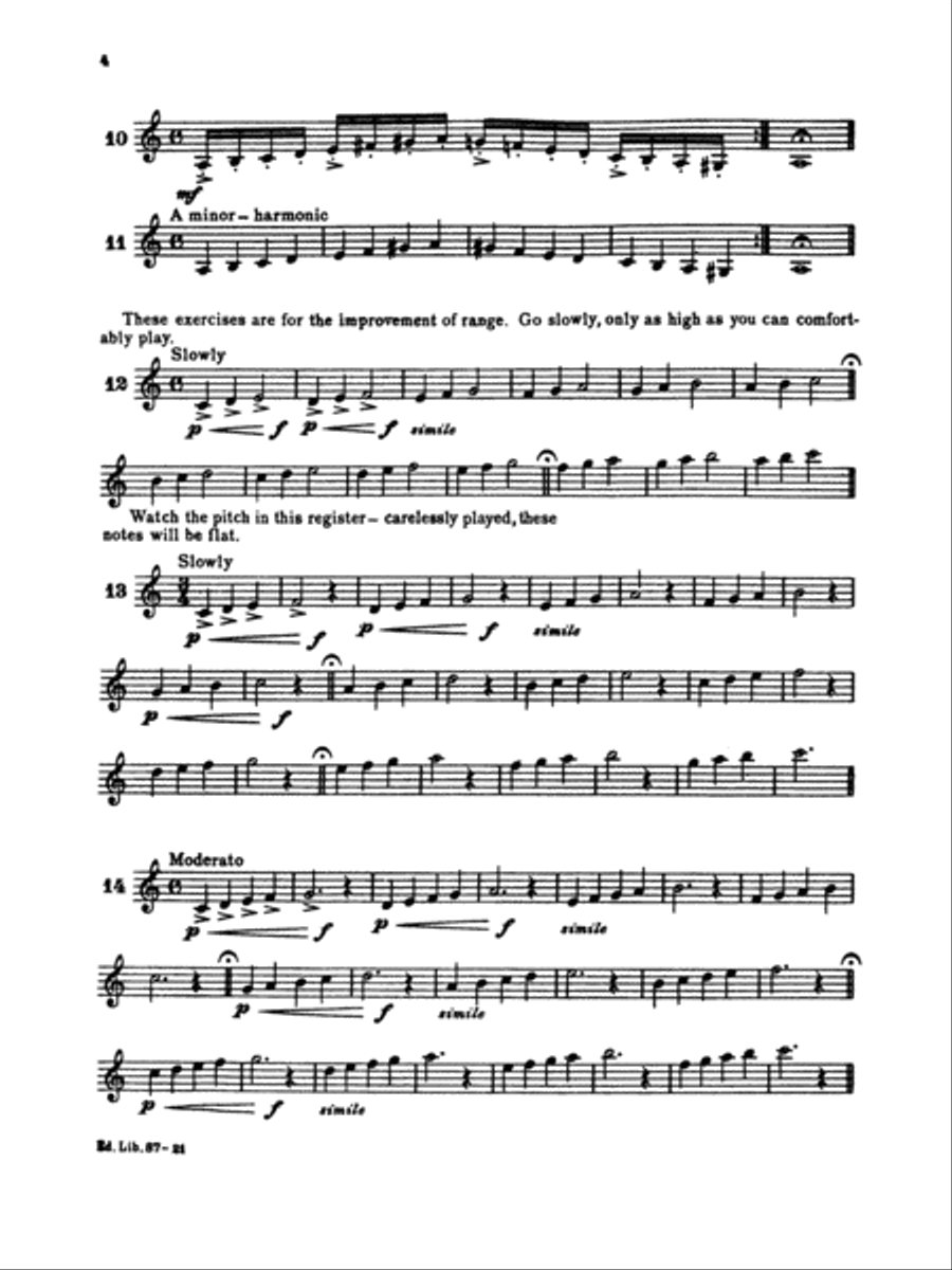 Daily Exercises for French Horn