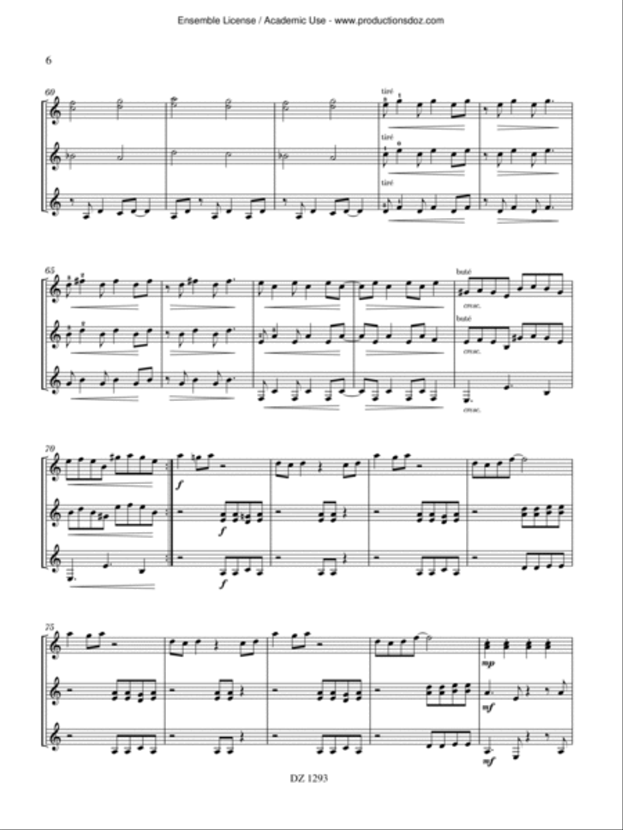 Mango tango Guitar Ensemble scores gallery preview page 6