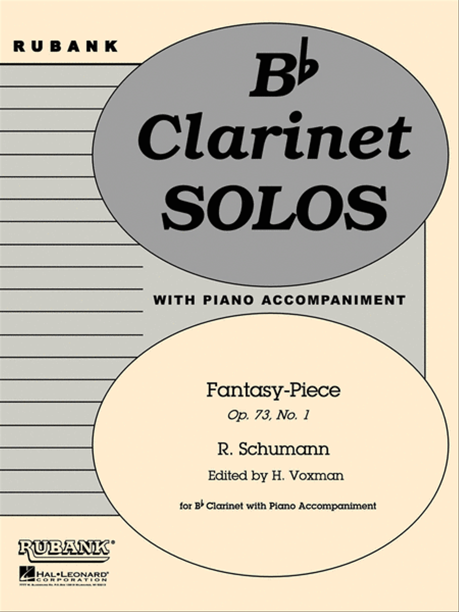 Fantasy Piece, Op. 73 No 1 Clarinet Solo scores gallery preview page 1