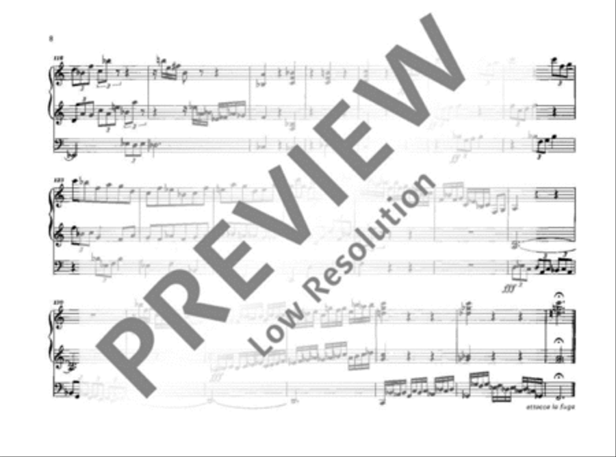 Lydische Toccata und Fuge Organ scores gallery preview page 9