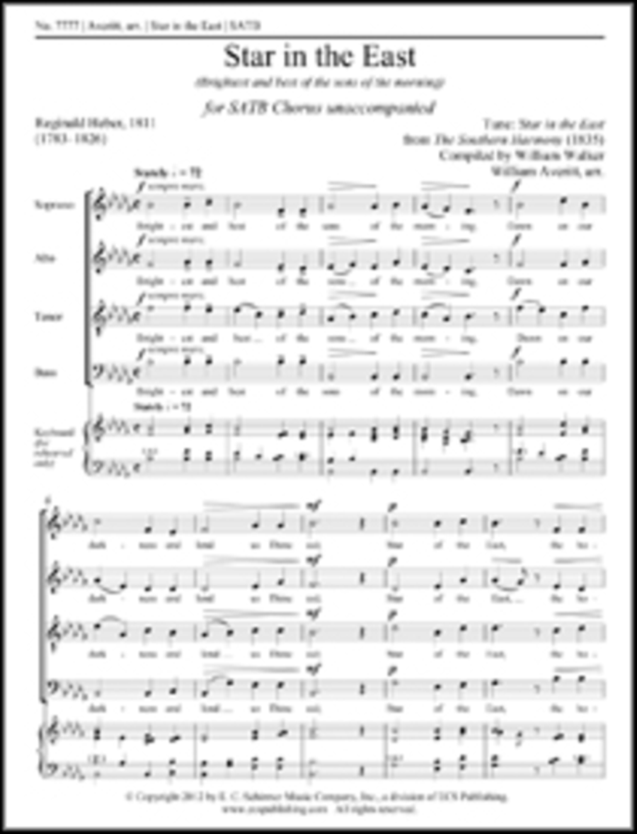 Star in the East 4-Part scores gallery preview page 1