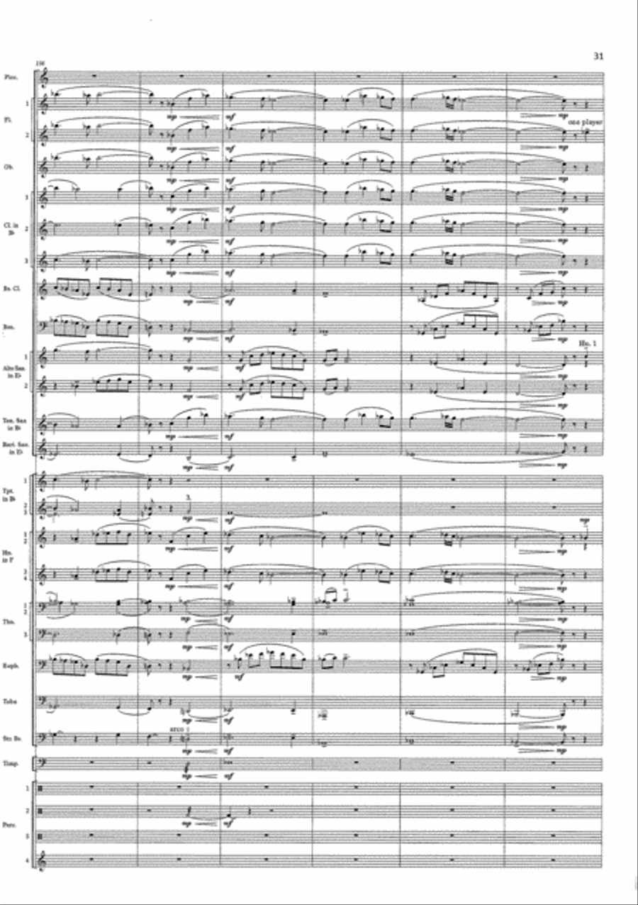 Cry of the Last Unicorn Concert Band scores gallery preview page 31